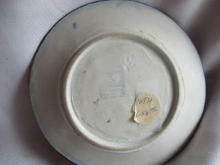 RARE,  Early & Dedham Pottery Arts & Crafts era MOTH plate: 5
