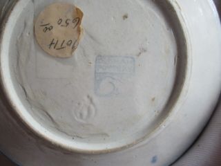 RARE,  Early & Dedham Pottery Arts & Crafts era MOTH plate: 6
