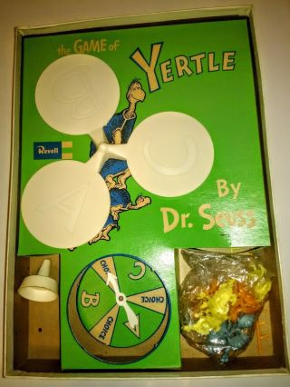 VINTAGE,  ORIG 1960 REVELL - THE GAME OF YERTLE BY DR.  SEUSS - 100 COMPLETE 2