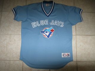 Father & Son Vintage 80s Toronto Blue Jays Off.  Lic.  Majestic Jerseys,  Men L,  Ym