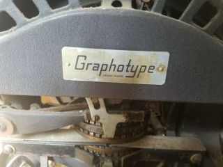 Three Vintage Graphotype Model 6300 and 6341 Addressograph Mulitgraph Corp 3