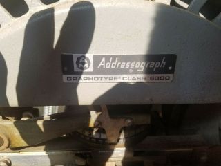 Three Vintage Graphotype Model 6300 and 6341 Addressograph Mulitgraph Corp 4