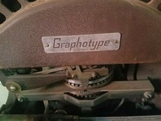 Three Vintage Graphotype Model 6300 and 6341 Addressograph Mulitgraph Corp 6