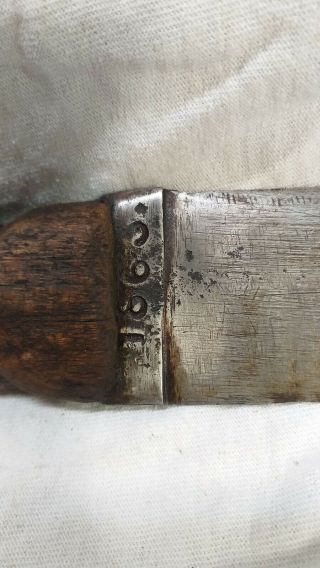 Rare.  Native American Indian Dag Knife With Initials K.  J.  Dated 1863