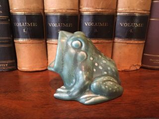 Vintage 1930 Rookwood Pottery Frog Arts & Crafts Matte Green