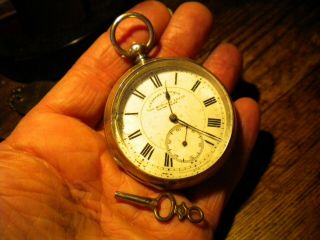 Running - 1800s - J.  B.  Graves - Sheffield - - 935 - Silver - Keywind - Pocket Watch