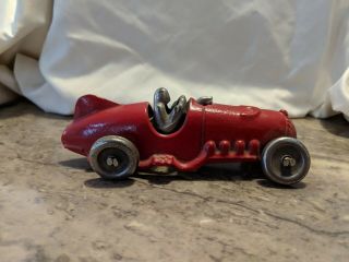 Vintage Hubley Cast Iron Boat Tail Fin Toy Race Car