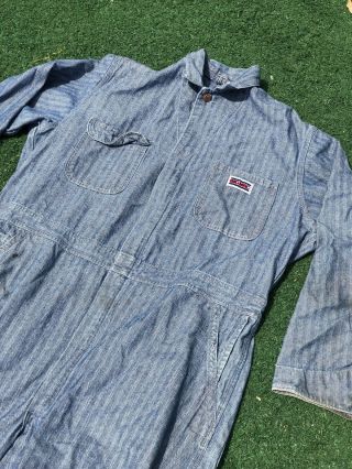 vintage 50s 60s BIGMAC coveralls size 48L Made in USA WORKWEAR 2