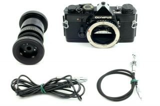 Rare Olympus OM - 1n 35mm SLR Camera w/KARL STORZ 593 - t2 from Japan 12
