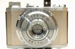 Gelto - D III Camera w/Grimmel 3.  5/5cm Lens - in GOLDY finished,  VINTAGE 50 ' s 2
