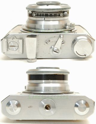 Gelto - D III Camera w/Grimmel 3.  5/5cm Lens - in GOLDY finished,  VINTAGE 50 ' s 7