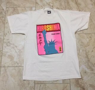 Vintage 90s Hiroshima East Tour 1990 Band T - Shirt Size Men’s Large