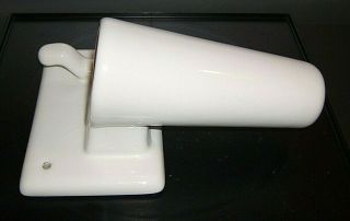 Vintage White Ceramic Wall Mount Curling Iron Holder and Hook 3