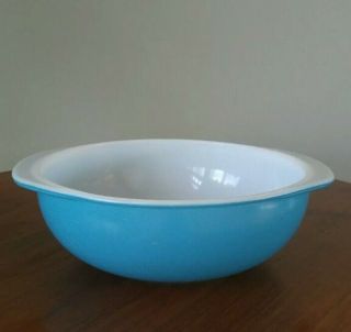 Vintage Pyrex Horizon Blue 024 2 Qt Bowl Dish Casserole Htf