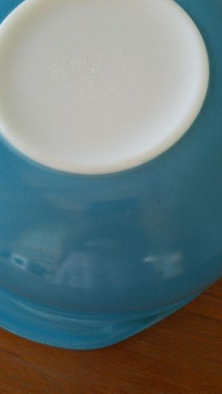 Vintage Pyrex Horizon Blue 024 2 Qt Bowl Dish Casserole HTF 2