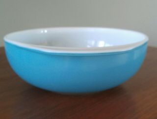 Vintage Pyrex Horizon Blue 024 2 Qt Bowl Dish Casserole HTF 6
