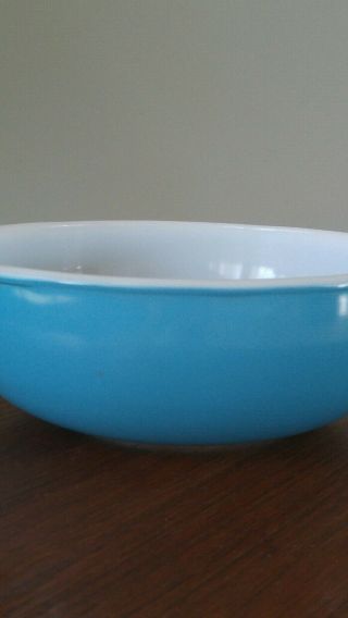 Vintage Pyrex Horizon Blue 024 2 Qt Bowl Dish Casserole HTF 7