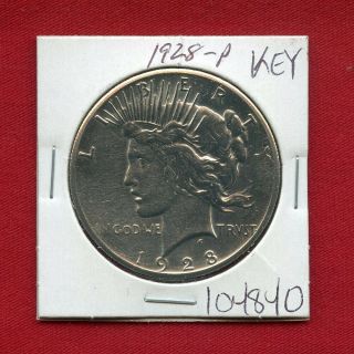1928 Peace Silver Dollar 104840 Good Detail Coin Us Rare Key Date