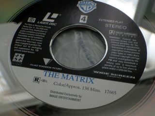 THE MATRIX Laserdisc LD Keanu Reeves RARE 8