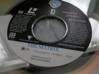 THE MATRIX Laserdisc LD Keanu Reeves RARE 9