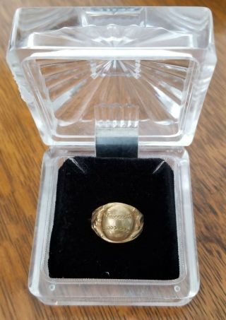 Vintage 1935 Babe Ruth Quaker Oats Brass Premium Ring York Yankees Baseball 2