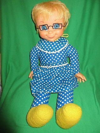 Vintage 1967 Mattel Mrs Beasley Family Affair Doll With Glasses No Talk