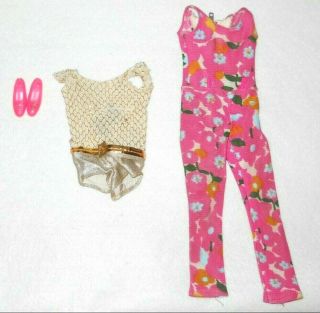 Vintage Barbie Casey Goes Casual Sears Exclusive 3304 Jumper Shoes Swimsuit Mod