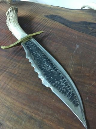 Vintage Bowie Knife: Rare Western Custom Old Stock - Mountain Lion