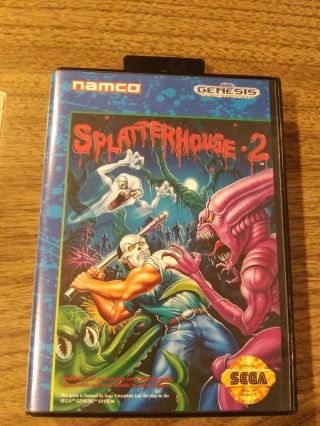 Splatterhouse 2 - Sega Genesis Complete/authentic Namco Rare