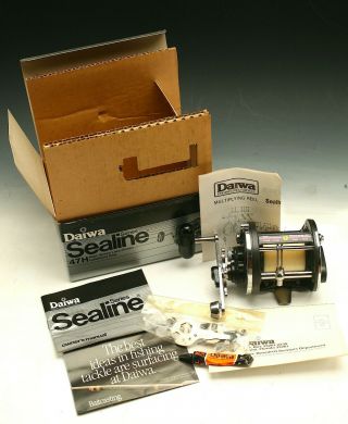 Vintage Daiwa Sealine Series 47h High Speed Lake Ocean Fishing Reel