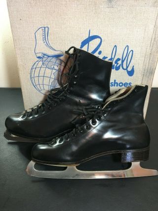 Rare Vintage Red Wing Riedell Ice Skating Shoes Black Men 