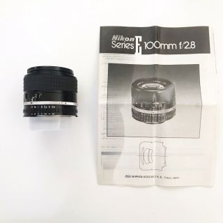 Vintage Nikon Lens Series E 100mm 2.  8 Serial Number 1998483 Fine