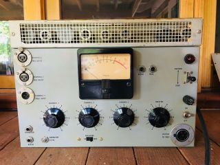 Bell & Howell Vintage Tube Audio Mixer Mic Preamp - Military Spec