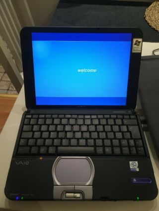 RARE Vintage Sony VAIO PCG SRX51P PIII 850MHz 256MB Windows XP Laptop Notebook 3