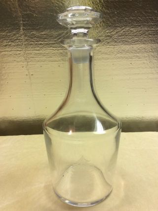 Extremely Rare 1973 Baccarat Crystal Pine Valley Golf Course Etched Decanter
