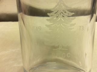 Extremely Rare 1973 Baccarat Crystal Pine Valley Golf Course Etched Decanter 2
