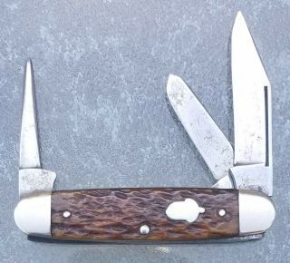 Vintage Remington R4683 Cattle Knife 3 Blade Bone Knives Cigar Punch