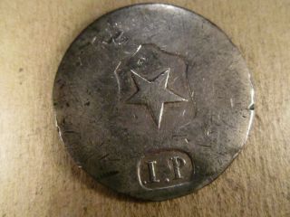 (1859) Chile Silver 1 Peso,  Copiapo War W/ Spain,  Star 1p,  Rare
