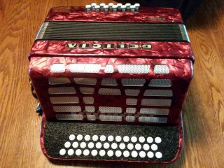 Vintage Delicia Favorit Iii Accordion With Case Made In Cz