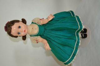 Vintage 14 " Madame Alexander Composition Beth Doll W Maggie Face,  Tagged Dress