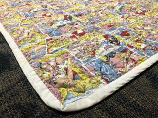 Vintage Masters of the Universe She - Ra He - Man Comic Strip Blanket Quilt 70x42 7