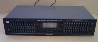 Vintage Bsr Stereo Frequency Equalizer Spectrum Analyzer Model Eq - 3000