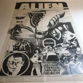 Kenner Alien 1979 Poster Vintage