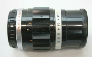 Vintage Olympus PEN F 35mm SLR Film Camera,  100mm Zoom Lens,  Flash,  Case 6