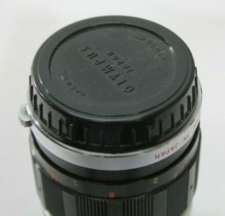 Vintage Olympus PEN F 35mm SLR Film Camera,  100mm Zoom Lens,  Flash,  Case 7