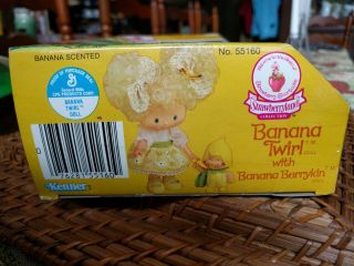 Vintage Rare Strawberry Shortcake Doll Packaging,  Banana Twirl Berrykin Box Only 7