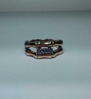 Vintage 14k Gold Tiffany & Co Blue Sapphire Ring - Size 6 1/2,  6.  7g - Not Scrap