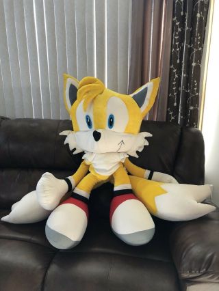 Miles Tails Prower Sega Sonic The Hedgehog 4 Feet Tall Plush Huge Very Rare