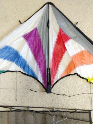 Large Vintage Quad Line Stunt Kite,  Unknown Provenance,  In Hq Kite Bag