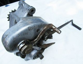 Vintage 1940s Royal Enfield Motorcycle Gearbox Transmission Albion Single Twin